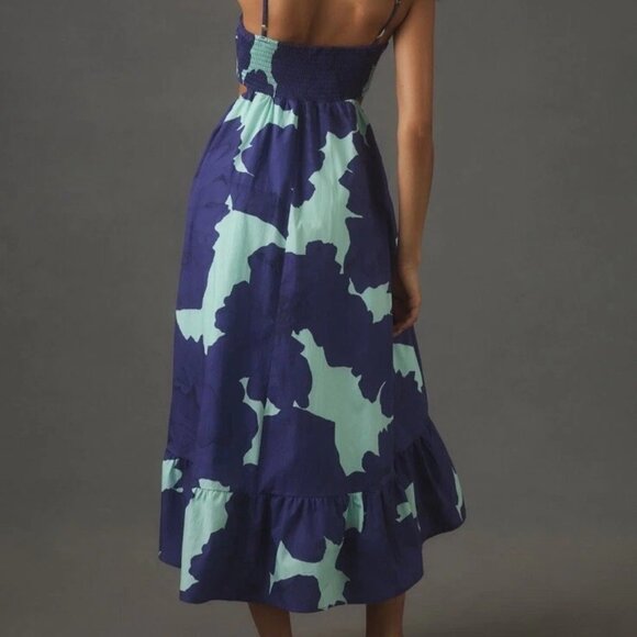 HUTCH Blue Dress Cut Out Midi Sundress - Picture 2 of 7